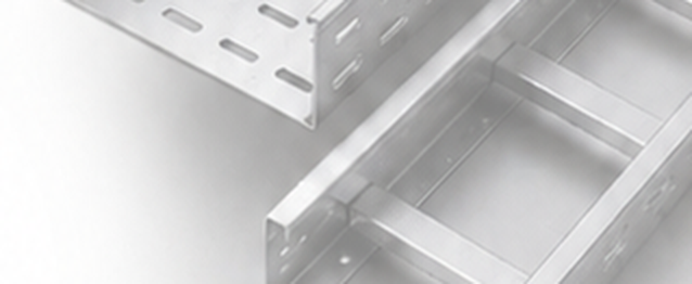 Perforated cable trays manufactured by D V Steels